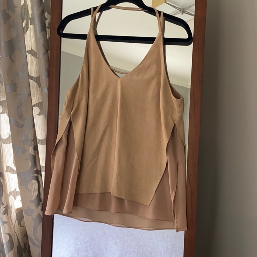 Women’s Suede beige tank